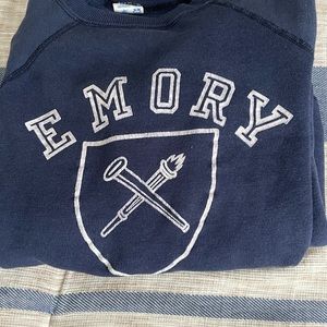 Navy blue crewneck vintage, Emory University sweatshirt, size medium